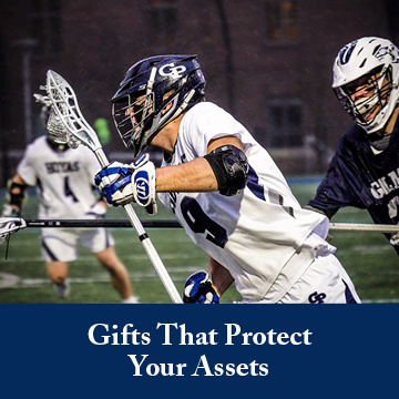 Students playing lacrosse. Links to Gifts That Protect Your Assets Students playing lacrosse. Links to Gifts That Protect Your Assets
