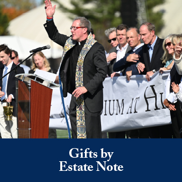 A man giving a speech. Links to Gifts by Estate Note A man giving a speech. Links to Gifts by Estate Note